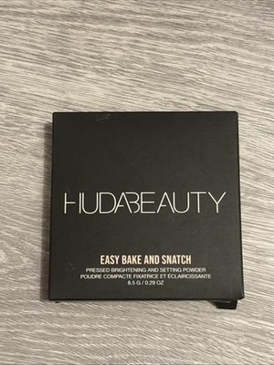 Huda Beauty Easy Bake & Snatch Pressed Brightening Setting Powder Peach Pie NEW