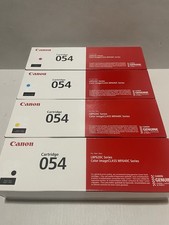 Genuine Canon 054/054H OEM Toner Set 054 Black 054H Cyan/Magenta/Yellow