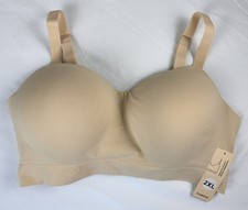 TRUEKIND Supportive Comfort Wireless Shaping Bra 2X Beige