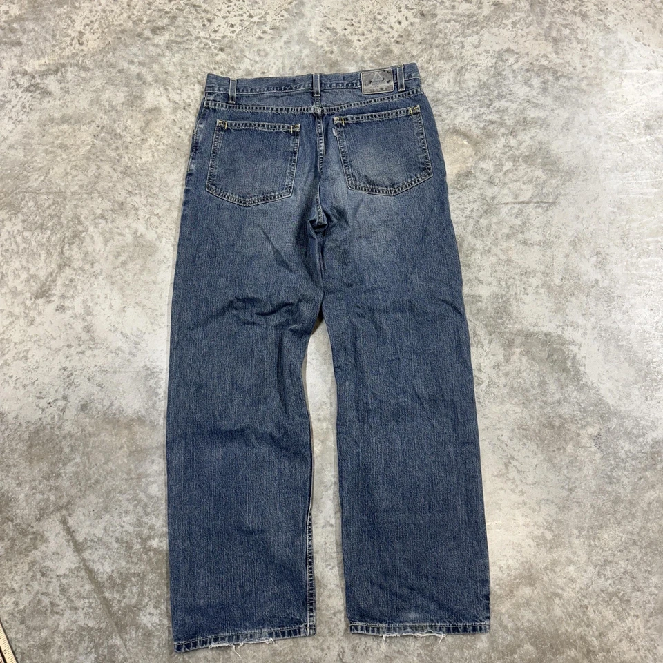 Pantalones de mezclilla sueltos bajos Levis SilverTab para hombre 33x32 azul holgados relajados tiro bajo Foto 4 de 4