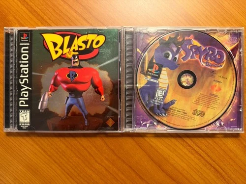 Blasto & Spyro the Dragon PlayStation 1 Action Platformer Lot