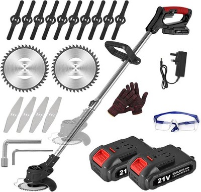 21 V Cordless Grass Trimmer 3-in-1 Brush Cutter Edge Trimmer 650 W Te