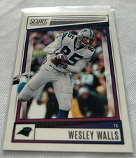 2022 Panini Score Football Wesley Walls Carolina Panthers base card #52