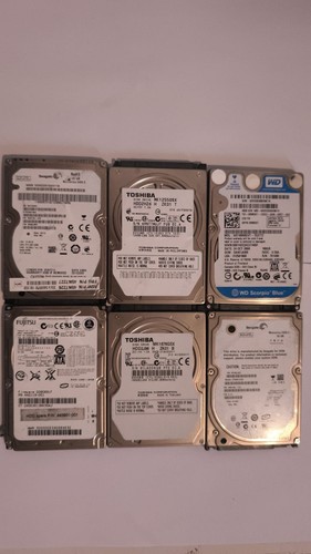 6x Verschiedene 2,5 Festplatten  Konvolut Sammlung SATA Toshiba Seagate WD HDD