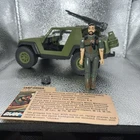 1982 GI Joe VAMP JEEP  Clutch Straight Arm & File Card ARAH Vintage Hasbro 100%