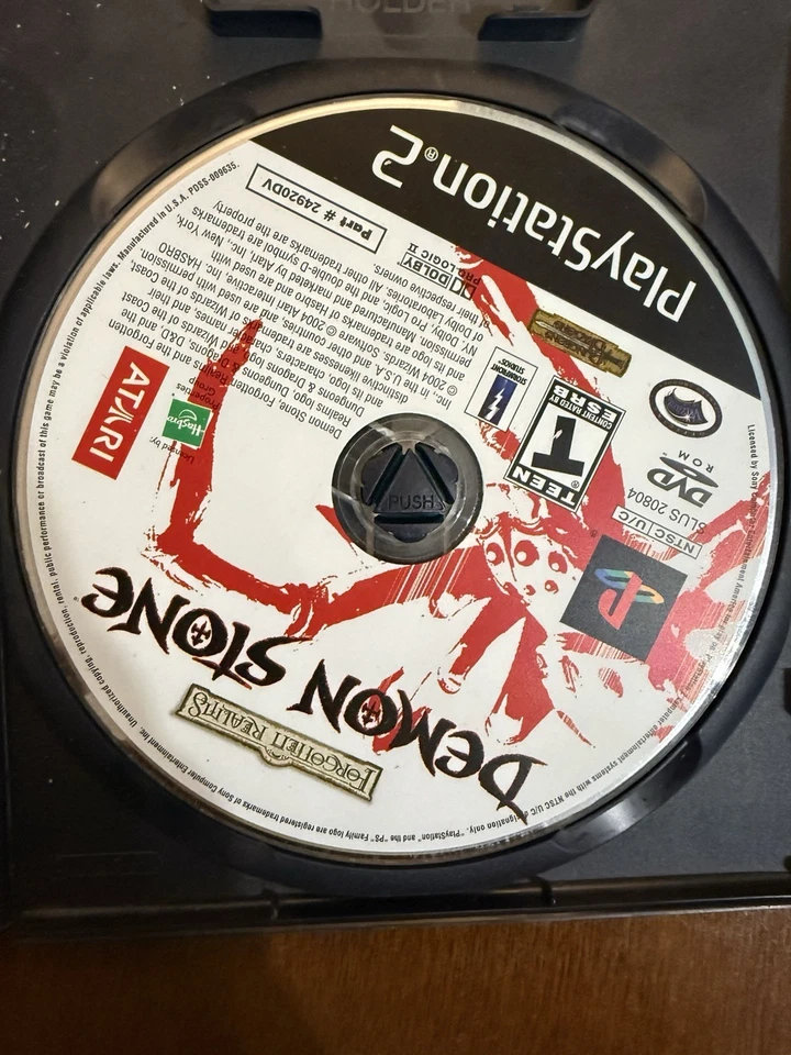 Demon Stone (PS2 PlayStation 2) в комплекте с руководством в коробке - Изображение 2 из 4