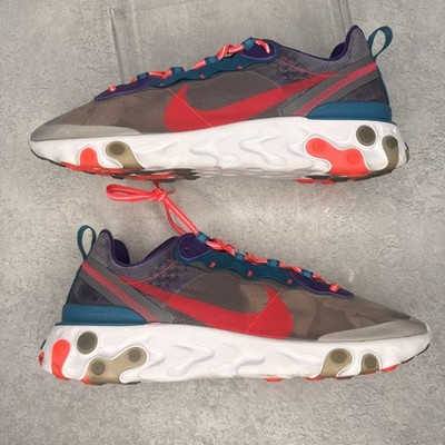 12M/13.5WNike React Element 87 Red Orbit *pre-owned* SIZE 12CJ6897-061Pre-Owned