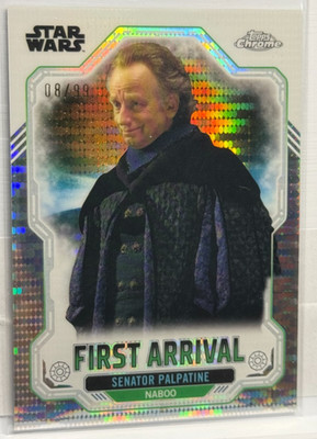 Topps Star Wars Hyperspace 2024 FA-7 SENATOR PALPATINE First Arrival Pulsar /99