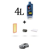 Hoffcar Wartungsset 3 Filter Und 4L ÖL FüR Fiat Stilo 1.6 16V 100KW Ab 2005