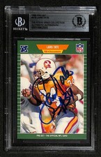 Lars Tate Signed 1989 Pro Set Buccaneers Rookie Card Beckett Auto