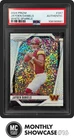 JAYDEN DANIELS PSA AUTHENTIC 2024 PANINI PRIZM FB #347 ROOKIE WHITE SPARKLE RC