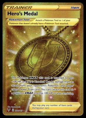 POKEMON HERO'S MEDAL VIVID VOLTAGE 201/185 SEC NM/M