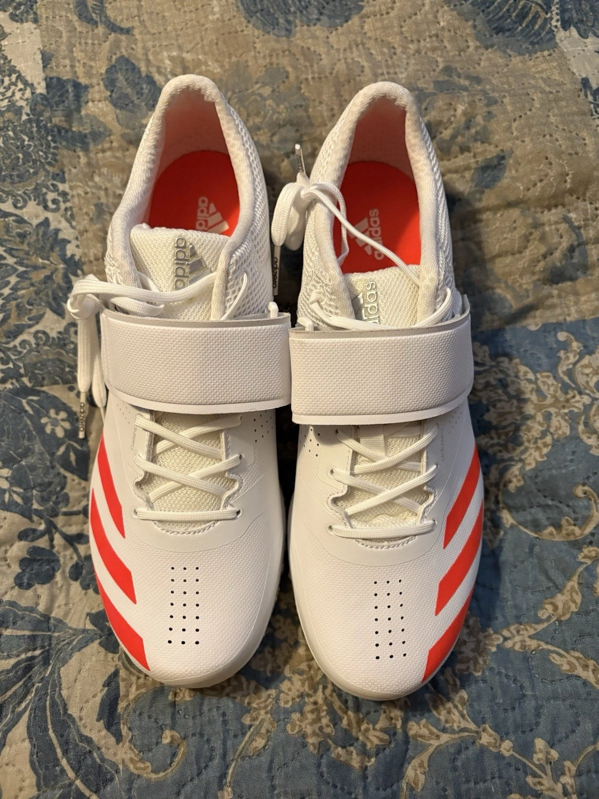 Adidas Adizero Track Spikes White/Red New Women’s Size 10 High Jump Pole Vault