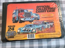 Matchbox Collector's Carry Case Holds 24 Cars Plastic Black Blue Orange