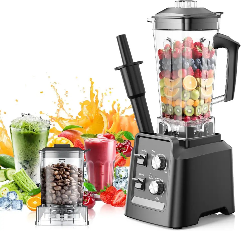 Smoothie Blender Countertop Fruit Food Processor Mixer Maker Juicer Ice Crusher