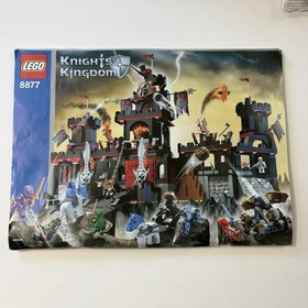 LEGO Knights Kingdom 8877 Vladek's Dark Fortress Incomplete w/ Box & Manual 2005