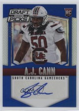 2015 Panini Prizm Collegiate Draft Picks Blue 68/75 AJ Cann #159 Auto 0c2