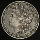 1878-S 7TF MORGAN SILVER DOLLAR NICE ORIGINAL COLOR 7 TAIL FEATHERS