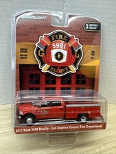 GreenLight 2017 Ram 3500 Dually LA County Fire Dept 1:64 NIP NOS