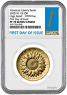2025-W (PR70) 1 oz High Relief Gold American Liberty $100 Coin NGC FDOI Flower