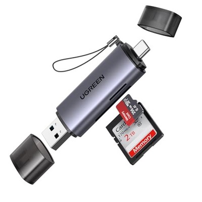 UGREEN SD Card Reader USB C, USB 3.0 Micro SD Card Reader 2 in 1 Memory Card