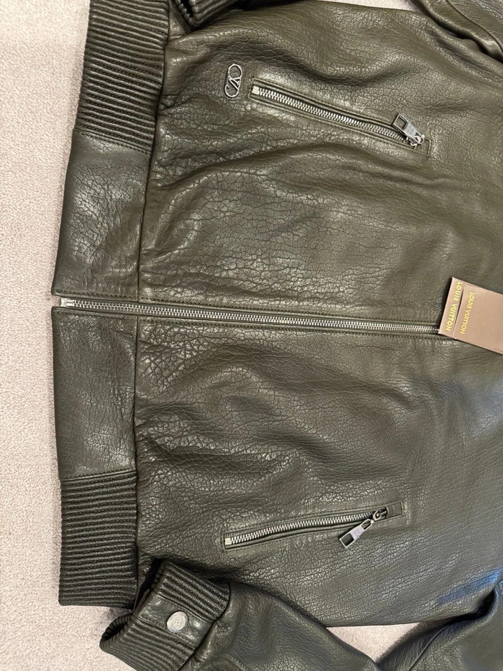 LV Louis Vuitton Leather Jacket - Image 2 of 4