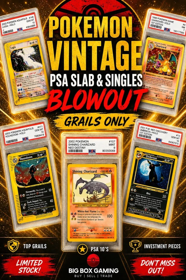£30k+ Vintage Blowout! 99p Pokemon Vintage BANGERS!..