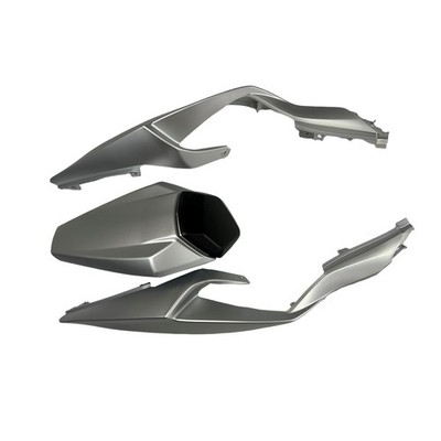 Matte Silver Red ABS Fairings for Kawasaki 2024 2025 ZX6R 24 25