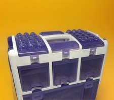 Purple Vintage Wilton Baking  Caddy Tool Storage Cake Decorating Case Only