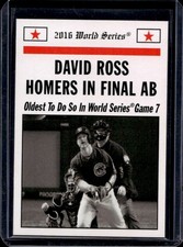 2016 Topps Throwback Thursday David Ross #136 Cubs
