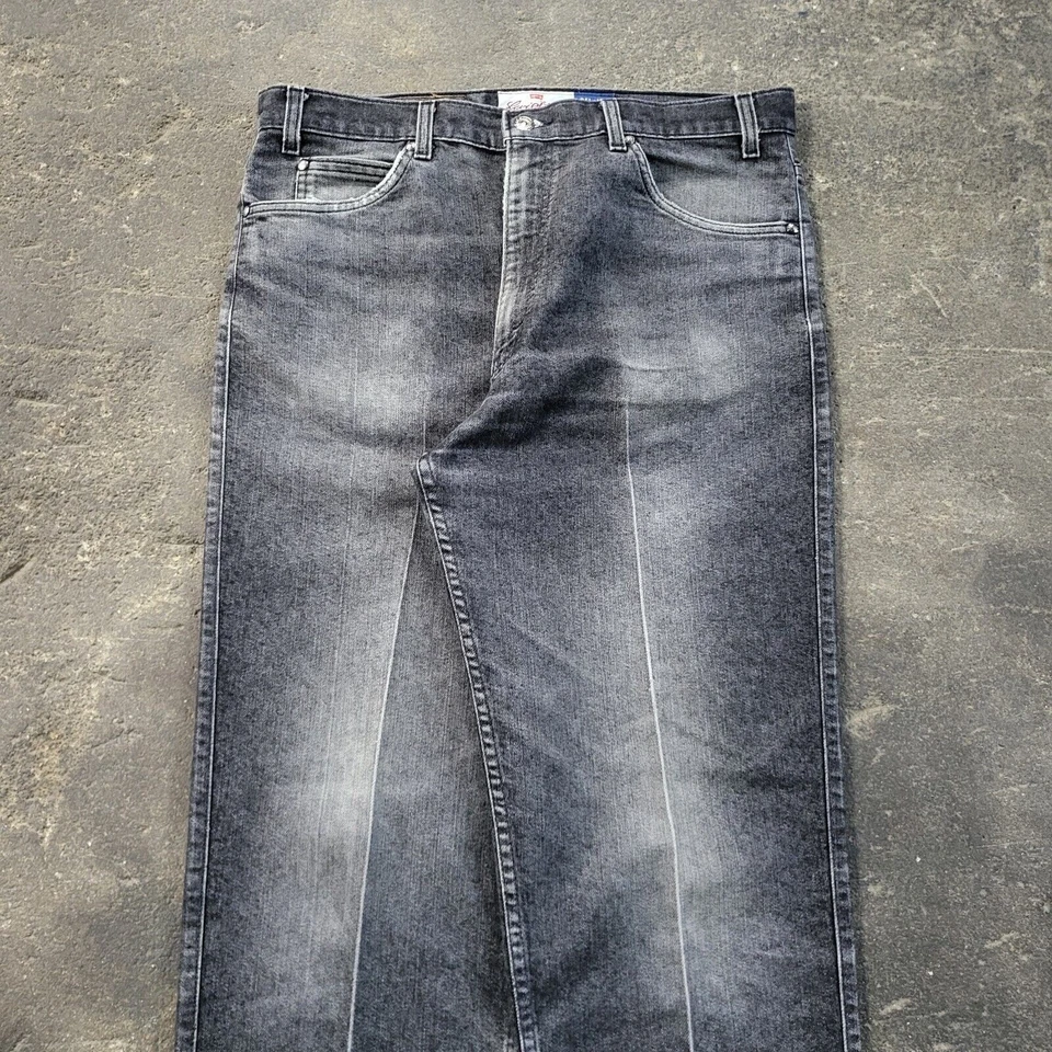 Jeans Levi's Vintage 540 Talla 36x33 EE. UU. Negros Relajados Desteñidos Denim Años 90 Etiqueta 36x34 Foto 2 de 4