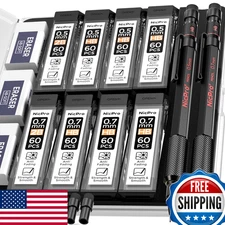 Nicpro 0.5/0.7mm Mechanical Pencil Set w/Case, MP2000 Metal Artist Mech