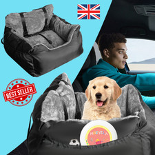 Washable Dog Car Seat Plush Cosy Pet Car Booster Seat for dog&cat with Storage