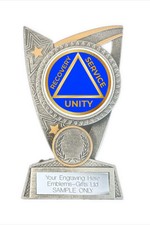 Recovery Service Unity AA Award (TR19) 125mm Resin Trophy Engraved Free