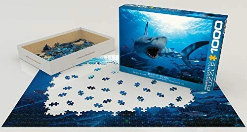 1000-piece jigsaw puzzle Eurographics Hungry Shark 6000-0299from JP - Image 3 of 3