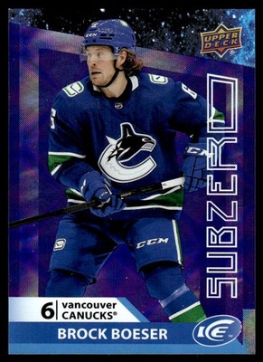 2021-22 Upper Deck Ice Sub Zero Brock Boeser Vancouver Canucks #SZ-4