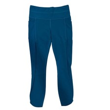 Athleta Womens Teal Blue High Rise Cropped Leggings with Pockets Size S 81143