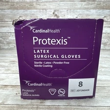 Protexis Latex Surgical Gloves Sterile *50 Pair Box* Size: 8 *See Date 8/24*