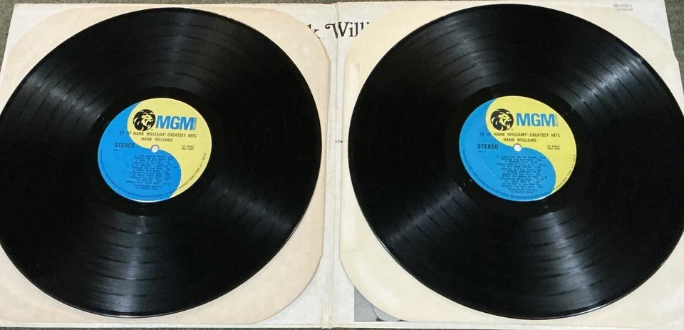Hank Williams ‘24 Of Hank Williams’ Greatest Hits’ 1970 2 Vinyl LP - Image 3 of 4