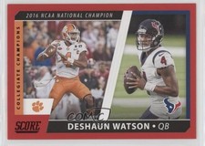 2021 Score Collegiate Champions Red Deshaun Watson #CC3 11pj