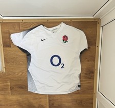VGUC: England 2011/2012 Home Rugby Union Shirt Jersey Kit Nike O2 L blokecore