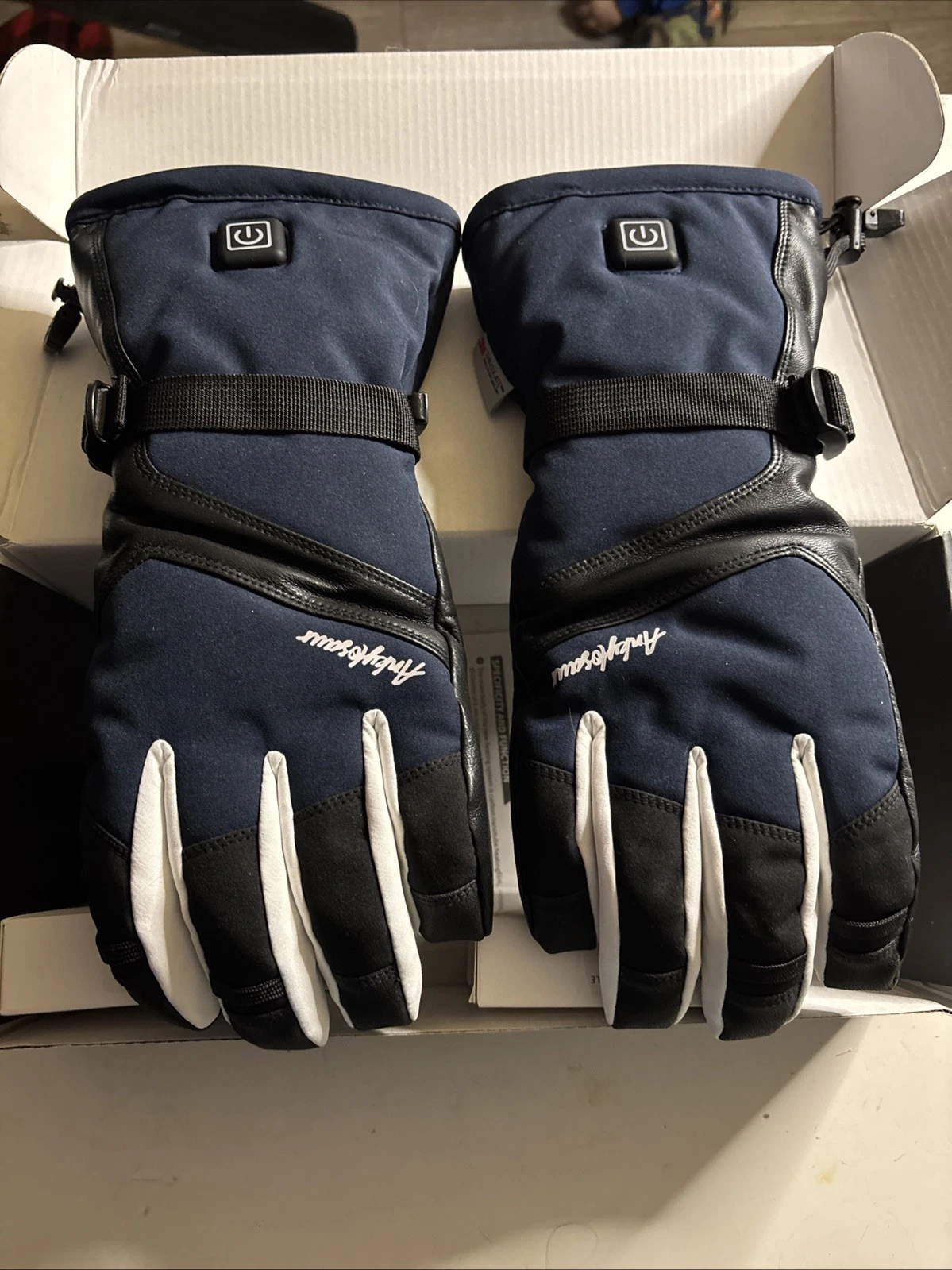 Ankylosaur Heated System Performance Gloves Unisex Waterproof Breathable Blue L