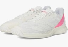 NEW Women's Adidas Courtflash pickleball shoe White/Lucid Pink