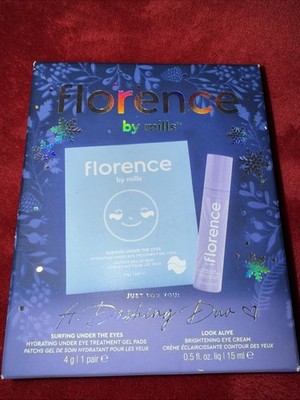 Florence by Mills A DASHING DUO Eye Gel Pads & Eye Cream. New/Box!!!