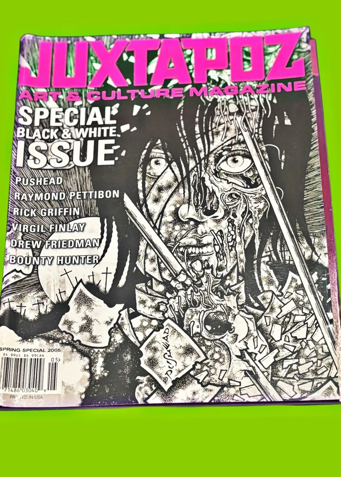 JUXTAPOZ Art & Culture Magazine Special B & W Issue Spring 2005; RARE SHIPS FREE Foto 2 de 4