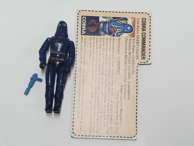 1984 Cobra Commander V2 100% COMPLETE File Card AP Gun Hooded Gi Joe
