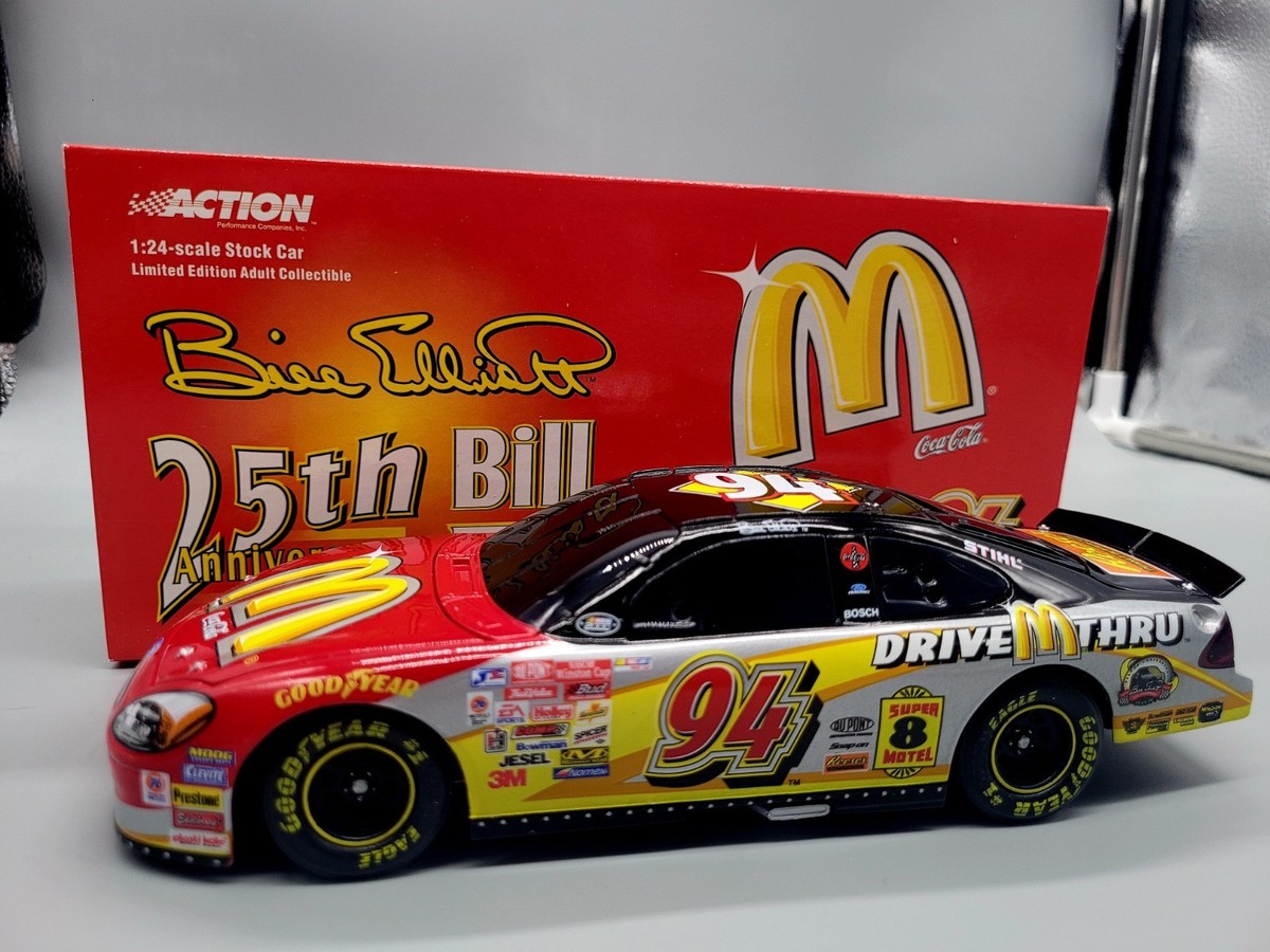 BILL ELLIOTT 25TH ANNIVERSARY MCDONALD'S 2000 TAURUS #94 DIECAST