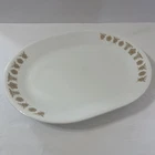 Corelle Pyrex Butterfly Gold Oval Serving Platter Vintage 12”