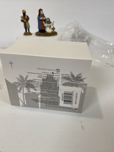 Dept 56 Little Town Of Bethlehem We Three Kings 3 Wisemen New 2pc Figurines - Picture 11 of 12