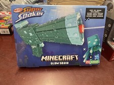 NERF Super Soaker Minecraft Glow Squid Water Blaster Toy Gun Minecraft Edition